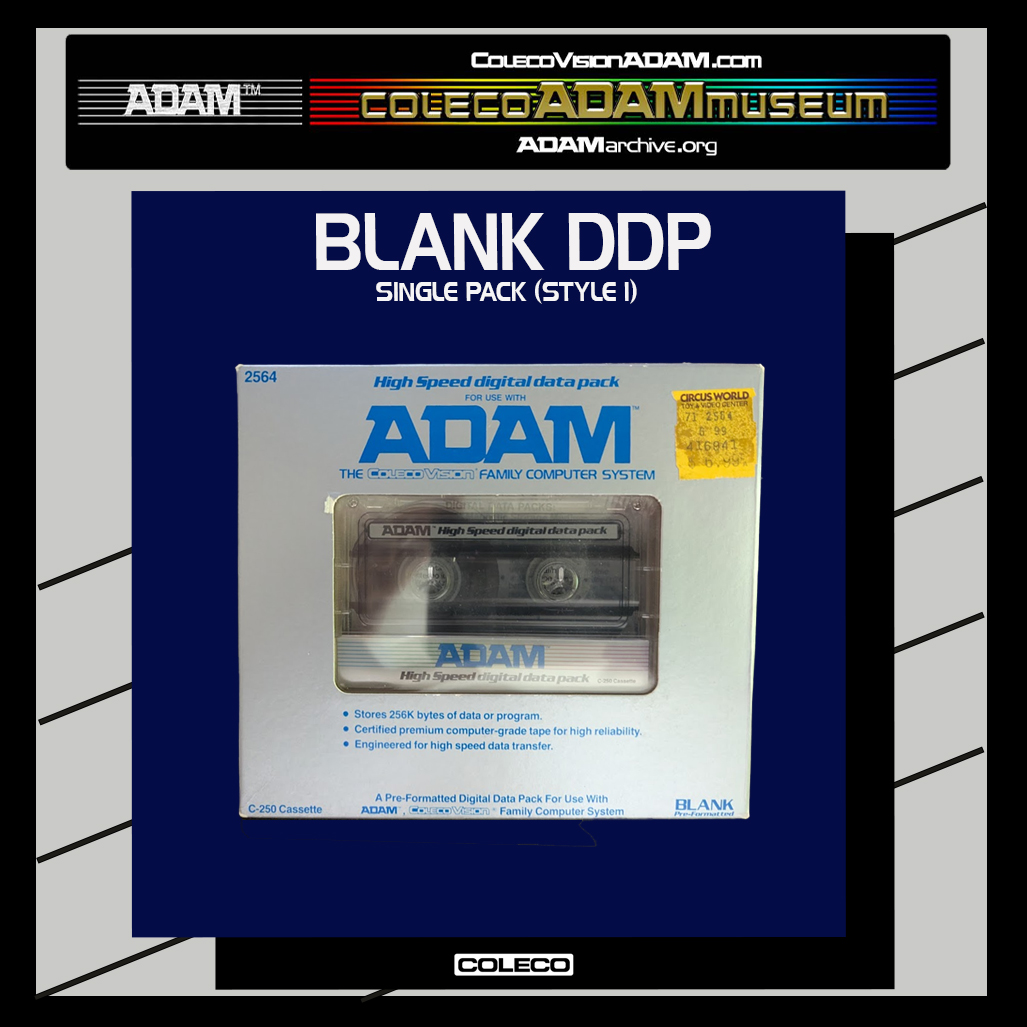 COLECO ADAM Blank Digital Data Pack
